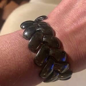 Gunmetal stingray style bracelet